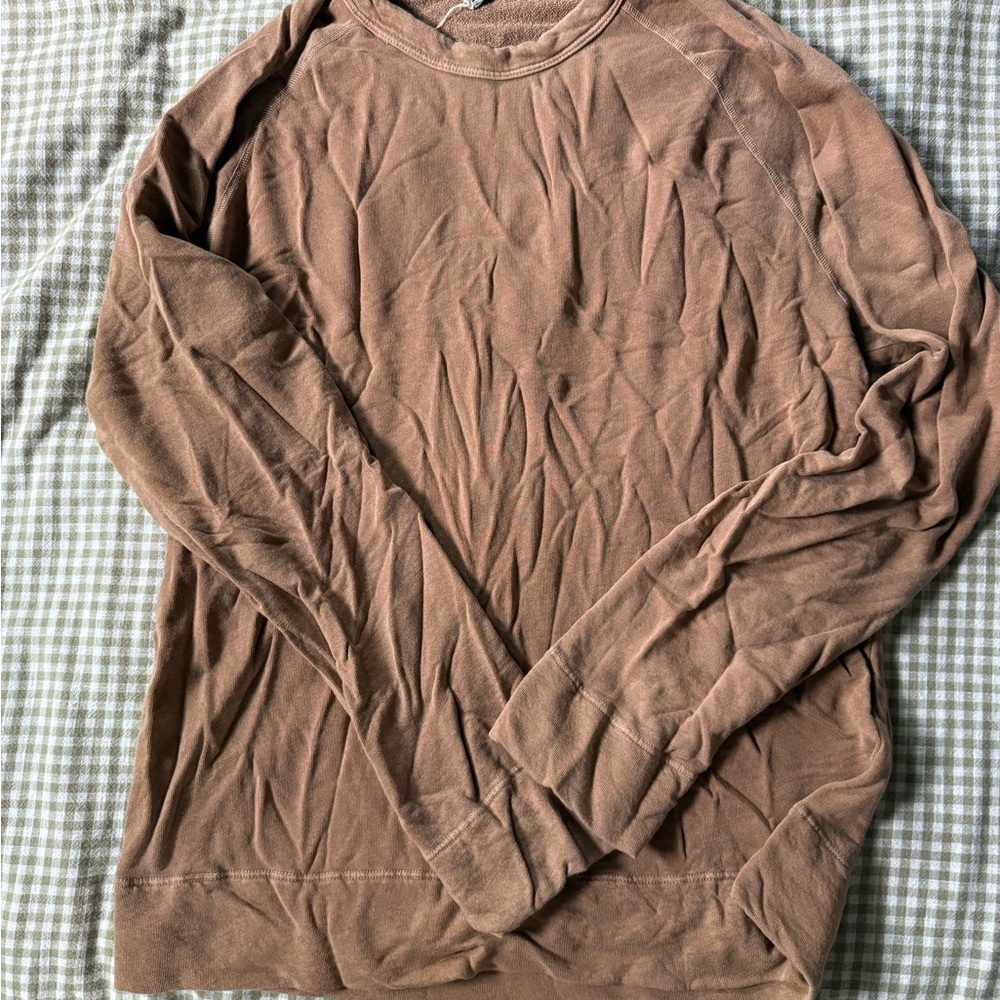 James Perse Brown Crewneck Top
